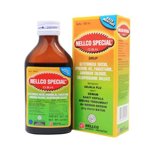 Nelco Special Obat Demam Flu Batuk Menthol 100ml