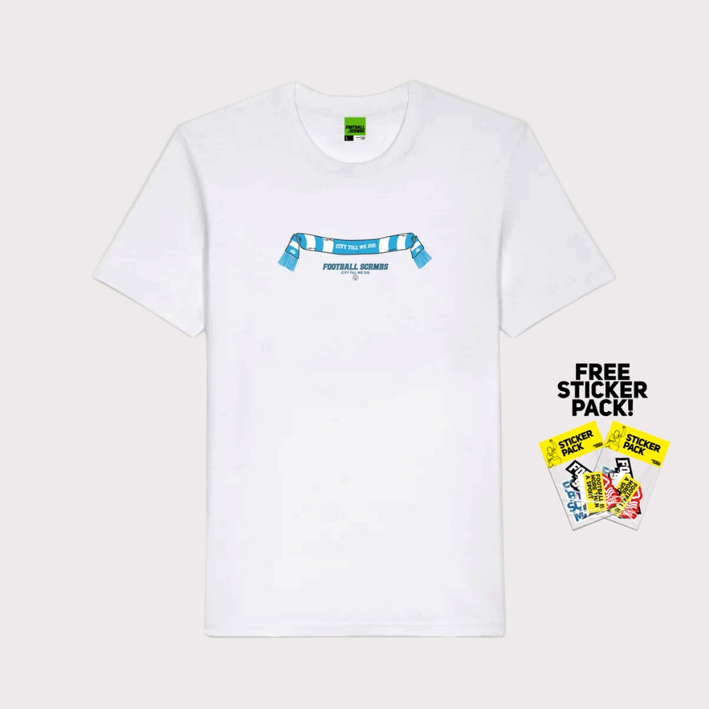 [Football Screamers] Kaos Manchester City White Scarf