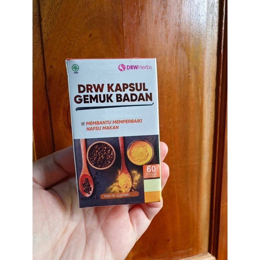 Kapsul Penggemuk Badan,DRW Herbs Drw Kapsul Gemuk Badan 60