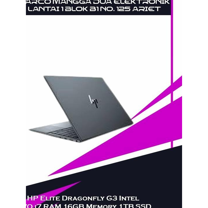 HP Elite Dragonfly G3 Intel EVO i7 RAM 16GB Memory 1TB SSD