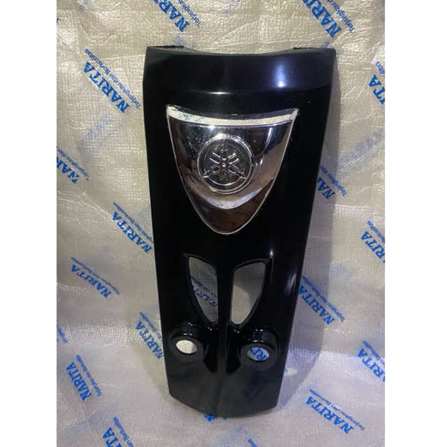PANEL dasi depan + Emblem chrome yamaha fizr hitam glosy termurah diskon