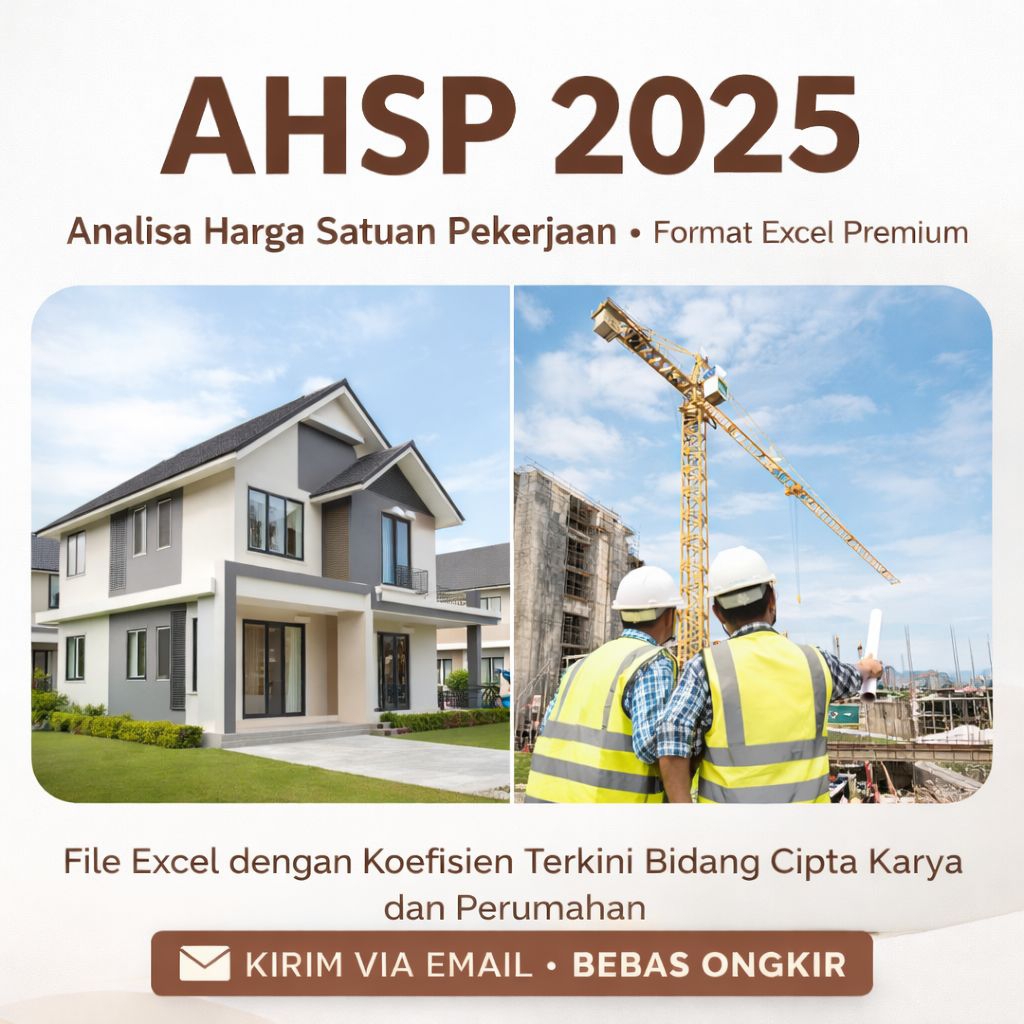 Template AHSP 2026 Excel / Analisis Harga Satuan Pekerjaan Cipta Karya & Perumahan Lengkap