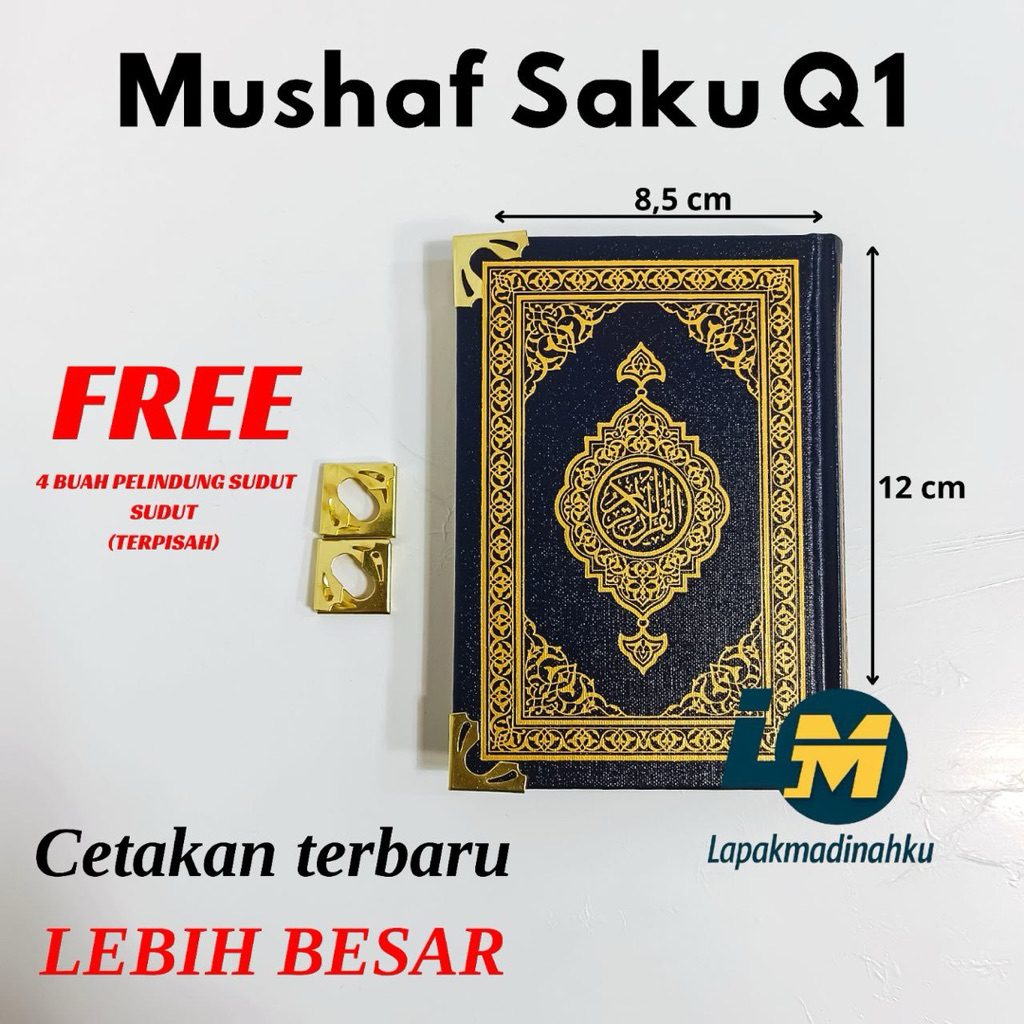 {Best Seller} AL-QURAN Mushaf Madinah Saku 100% Original Madinah (Q1) 8,5x12 Al-Quran Hafalan