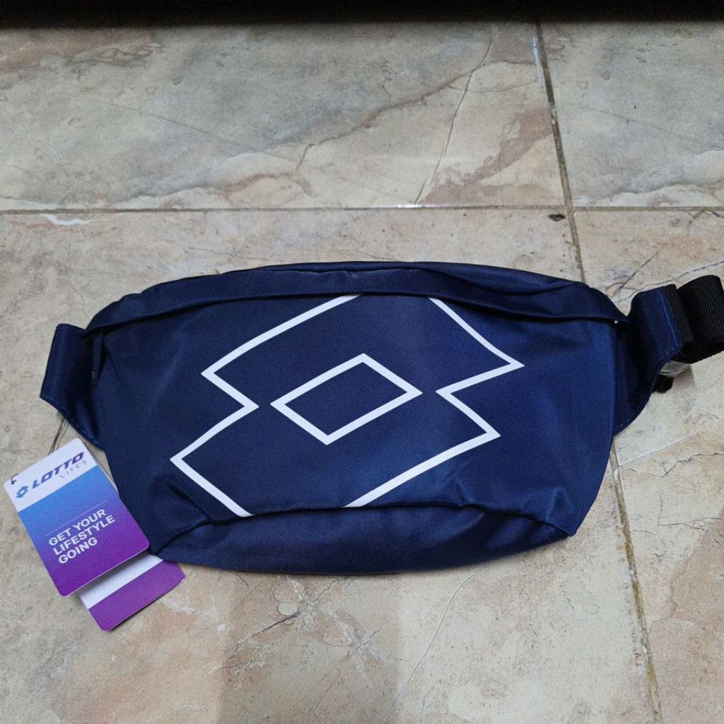 Tas Waistbag Lotto Calsione Navy Original Sport Station