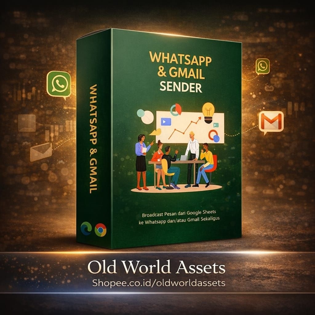 WAG Sender Tools Kirim Pesan Massal Ke WA & Gmail Sekaligus Broadcast Pesan dari Sheets ke Whatsapp 
