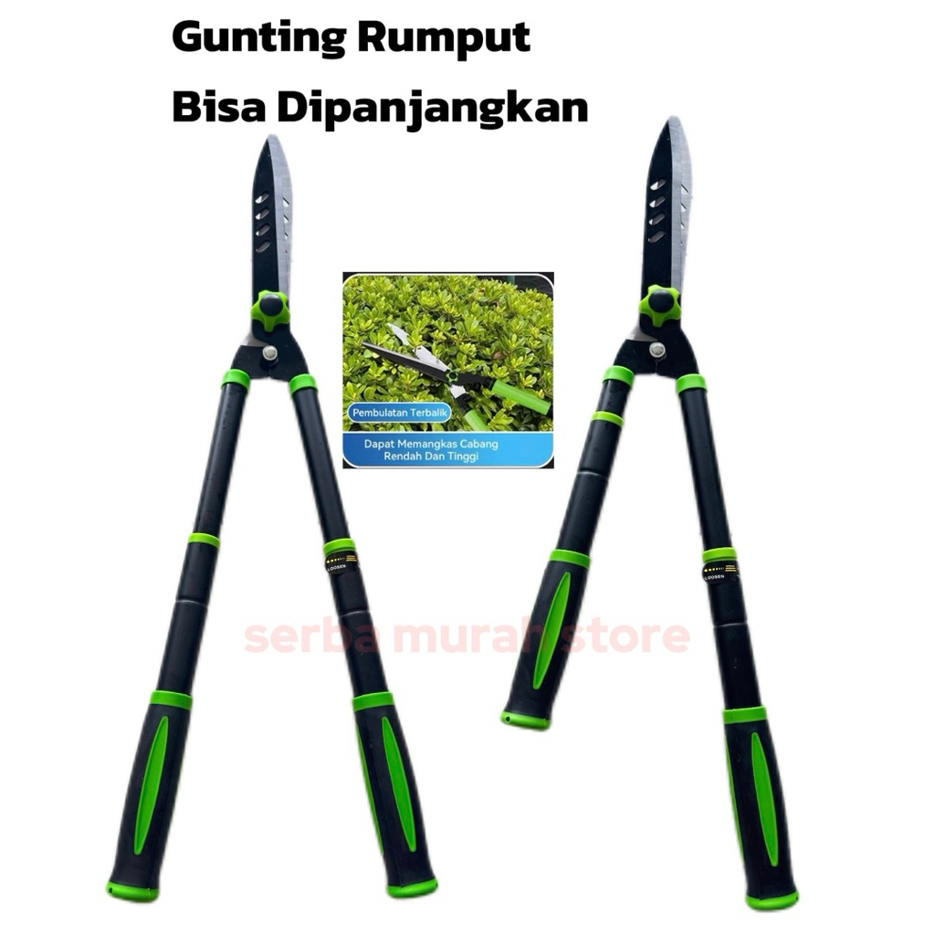 SMS Gunting Rumput 73cm Bisa Dipanjangkan / Gunting Pemangkas Tanaman Panjang Bisa Diatur