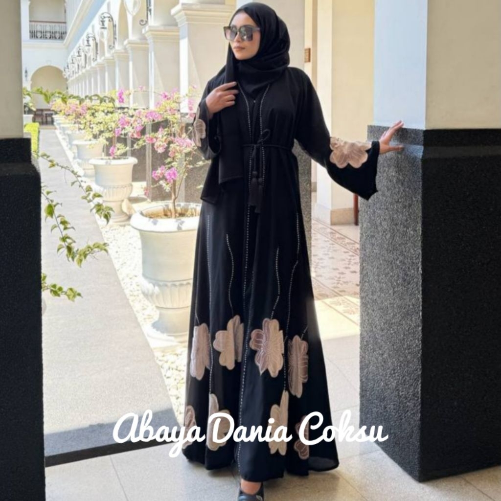 Abaya Dania Coklat Susu dan Hitam