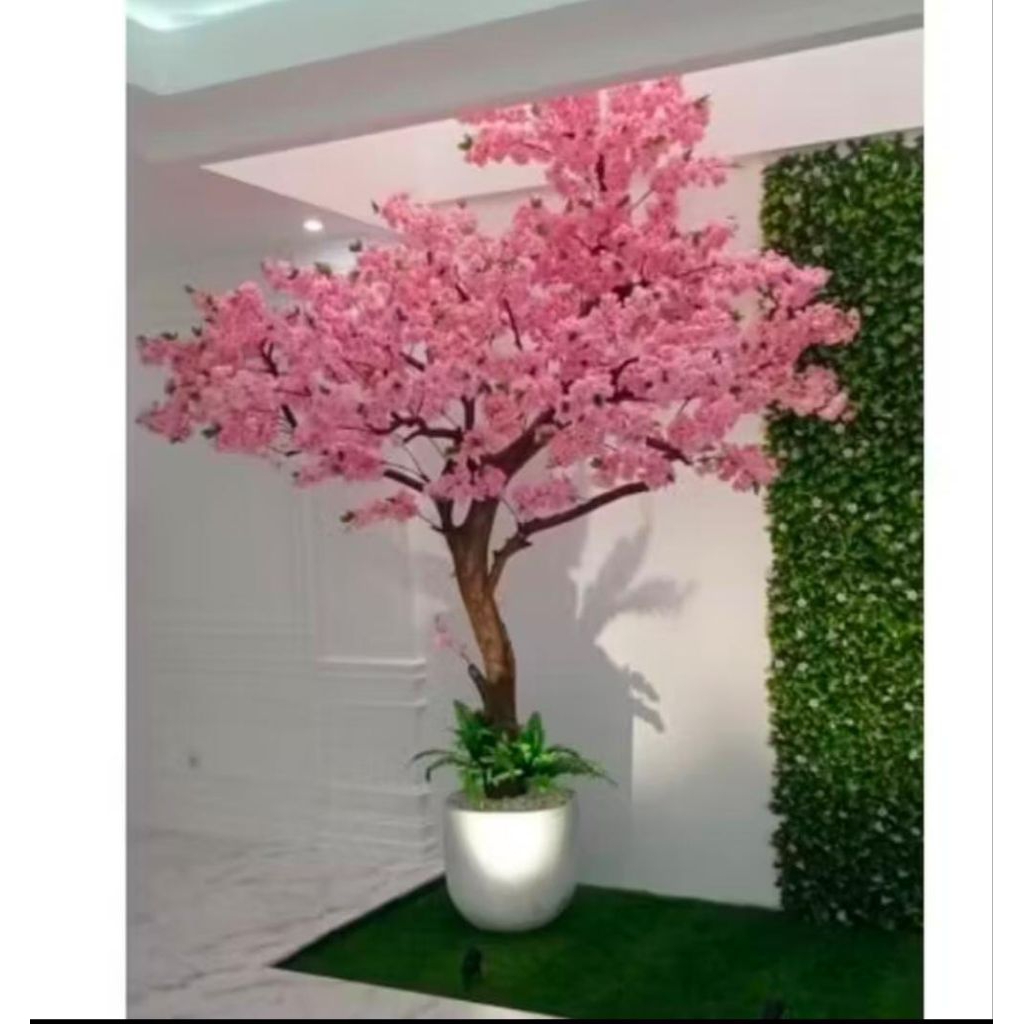 Pohon Bunga Sakura Artificial Imlek Buatan Besar 3 Meter Dekorasi Bunga Sakura Artificial Tanaman Hi