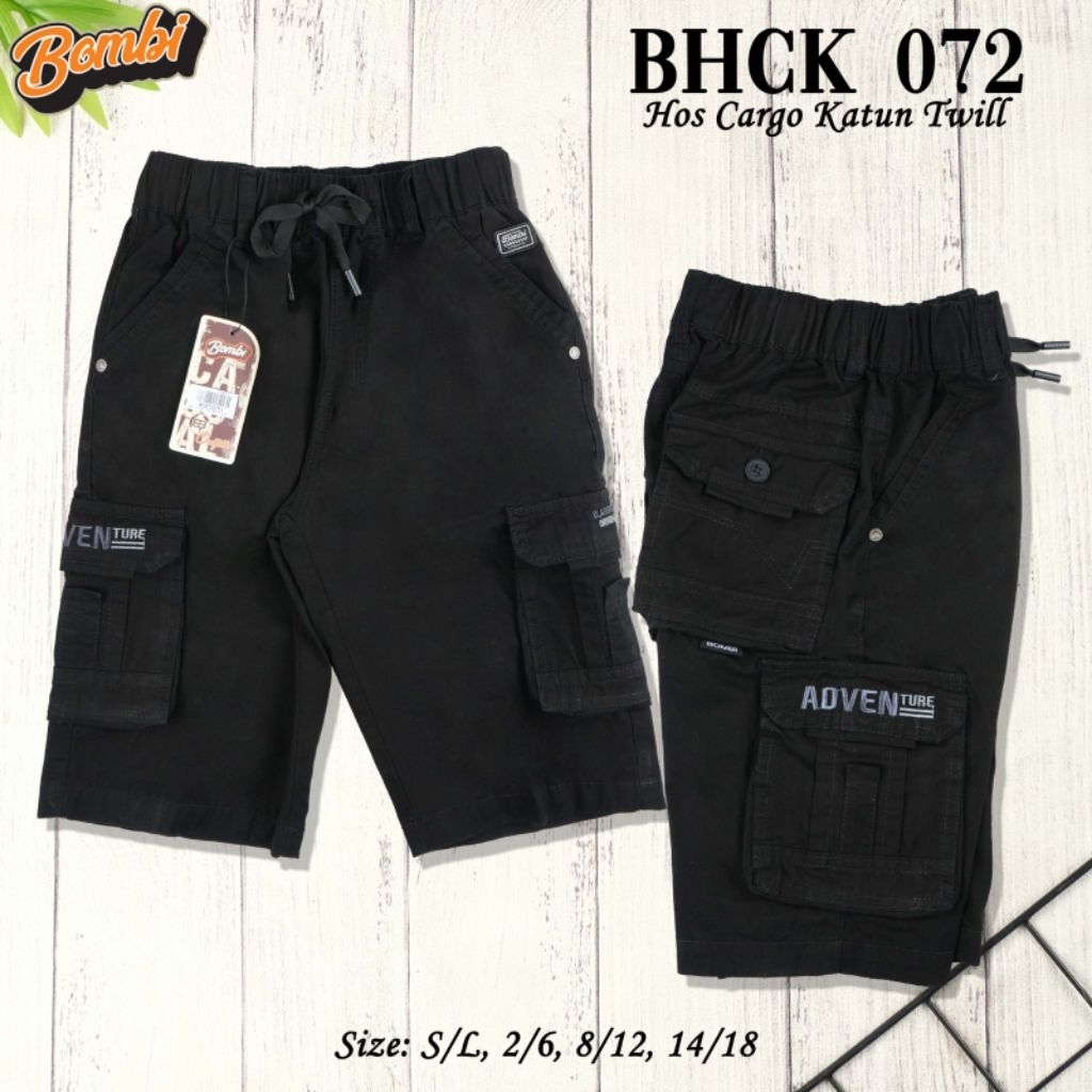 CELANA ANAK LAKI LAKI * BOMBI CARGO PENDEK KHUSUS WARNA HITAM * CELANA BOMBI CELANA TRENDY ELEGAN
