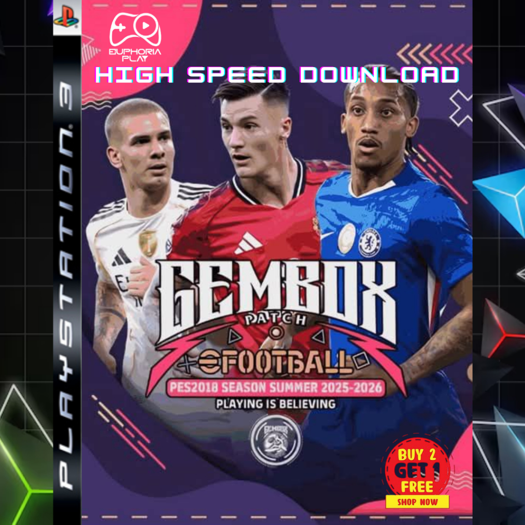 EFOOTBALL PES 2026 PS3 CFW / HFW / HEN – GEMBOX PATCH SUMMER UPDATE REV. 2 | Transfer Terbaru 2025 /