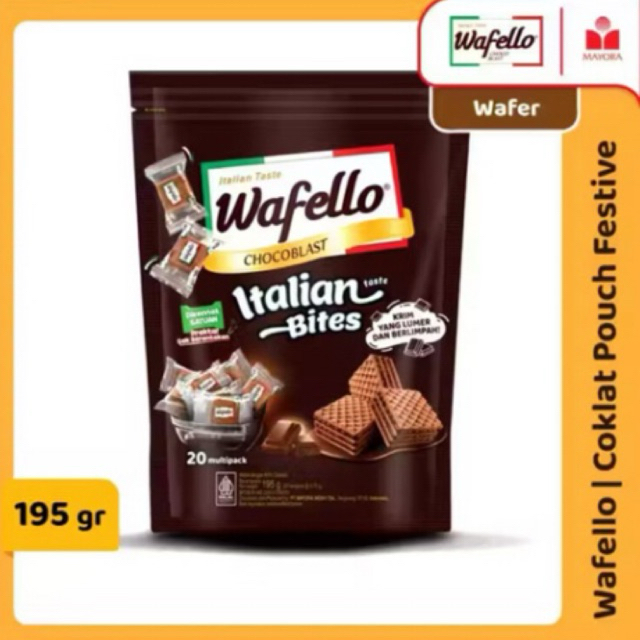 WAFELLO SHARE IT 20's KEMASAN BESAR GROSIR 1DUS 8x195gr
