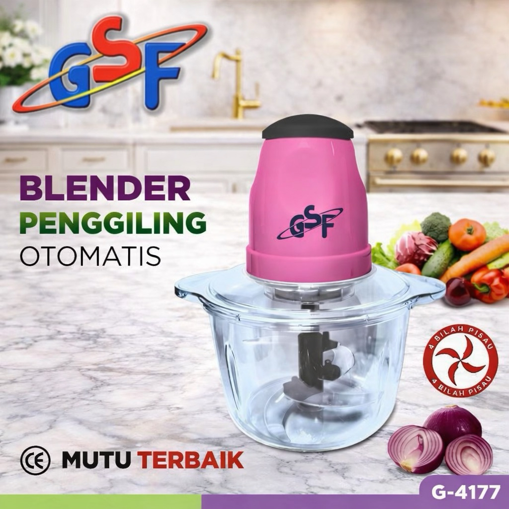 BLENDER DAGING CHOPPER Electrik 2 Liter Blender Kapsul Capsule Blender Bumbu Dapur 2 Liter GSF 4177