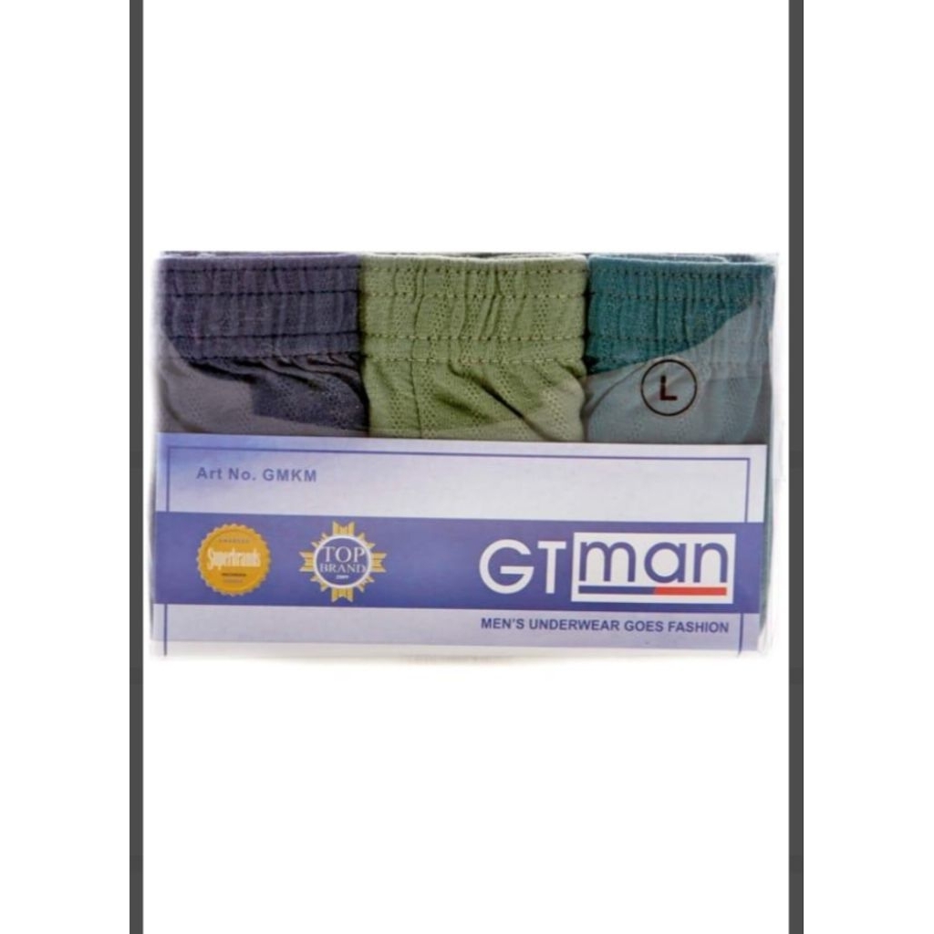 GTman Celana Dalam Pria GMKM Size L 3 pcs