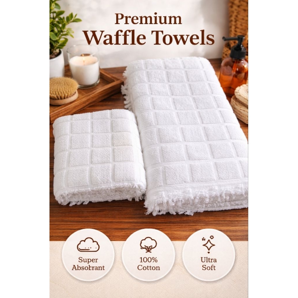 Kain Ihram Pria Dewasa Bahan TC 20s | Perlengkapan Haji Umrah Motif Kotak