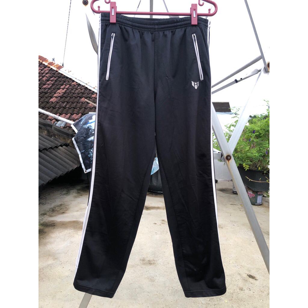 Celana Olahraga Panjang Training Hitam Stripe Olahraga Preloved celana panjang training hitam stripe