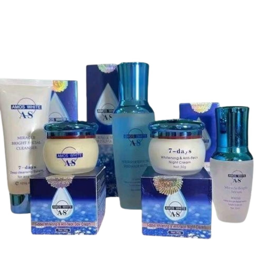 [ECER] AMOS WHITENING Skincare KEMASAN BARU