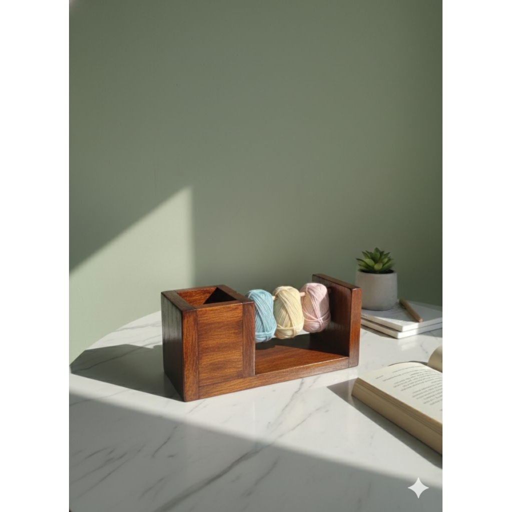 Yarn Holder / Dudukan Benang Kayu / Stand Yarn Holder
