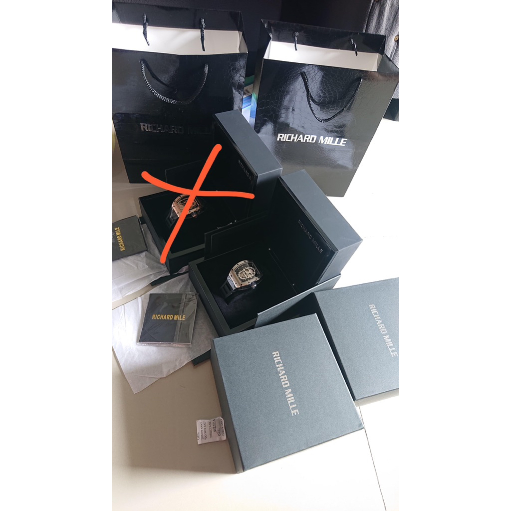 jam tangan rm skull autometic kondisi baru ( harga 1 pcs )