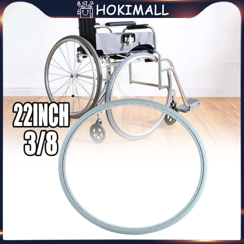 Ban Mati Kursi Roda 22x1 3/8 Abu Sparepart Kursi Roda / Ban Mati Kursi Roda