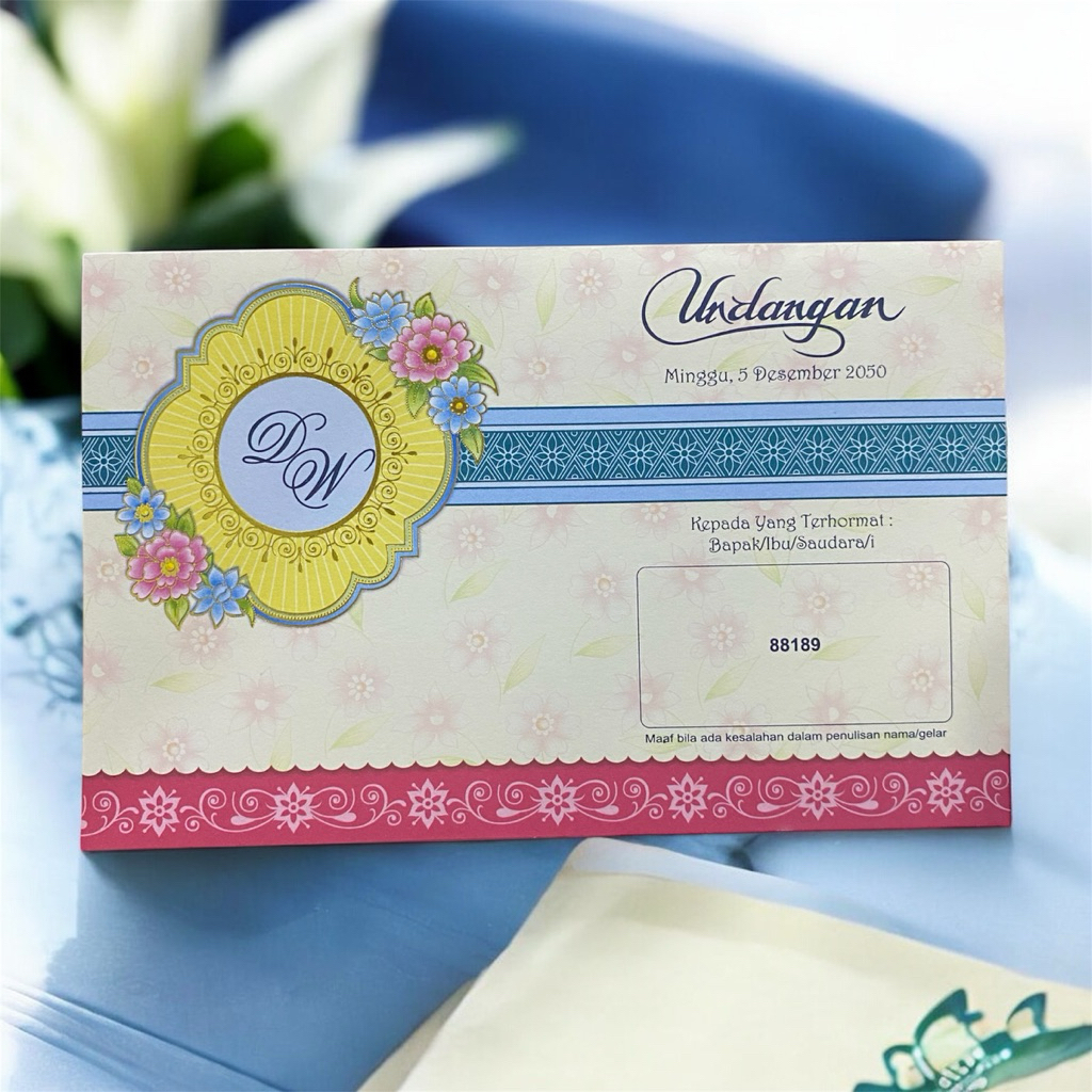 Undangan Blangko Kosong ERBA 88189 undangan pernikahan kosongan