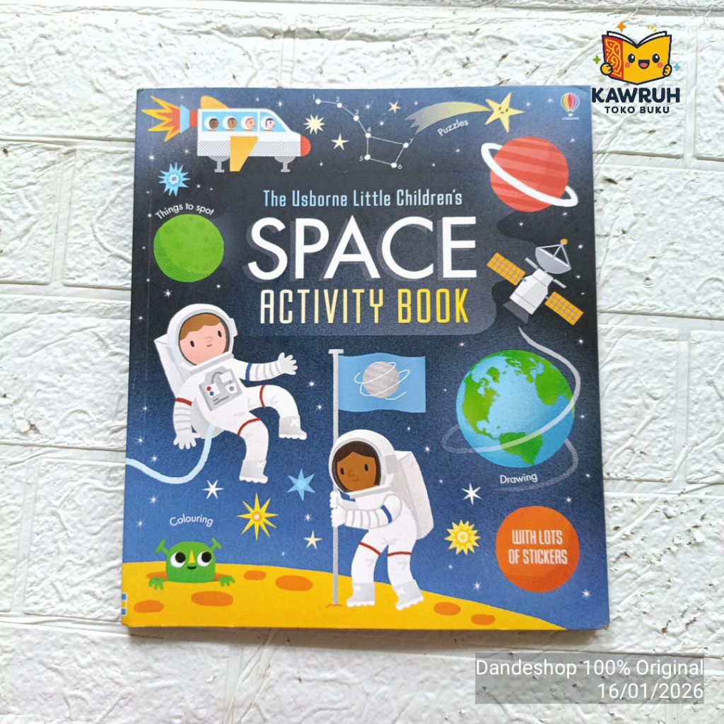 (english) The Usborne Little Children's Space Activity Book - Buku Anak BAHASA INGGRIS Bekas Prelove