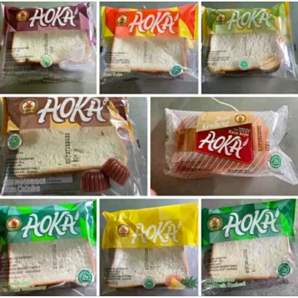 ROTI PANGGANG DAN ROTI GULUNG AOKA 1 dus