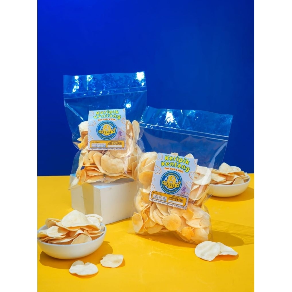 Keripik Kentang Kepoe 100gram Keripik Kentang Putih Bandung