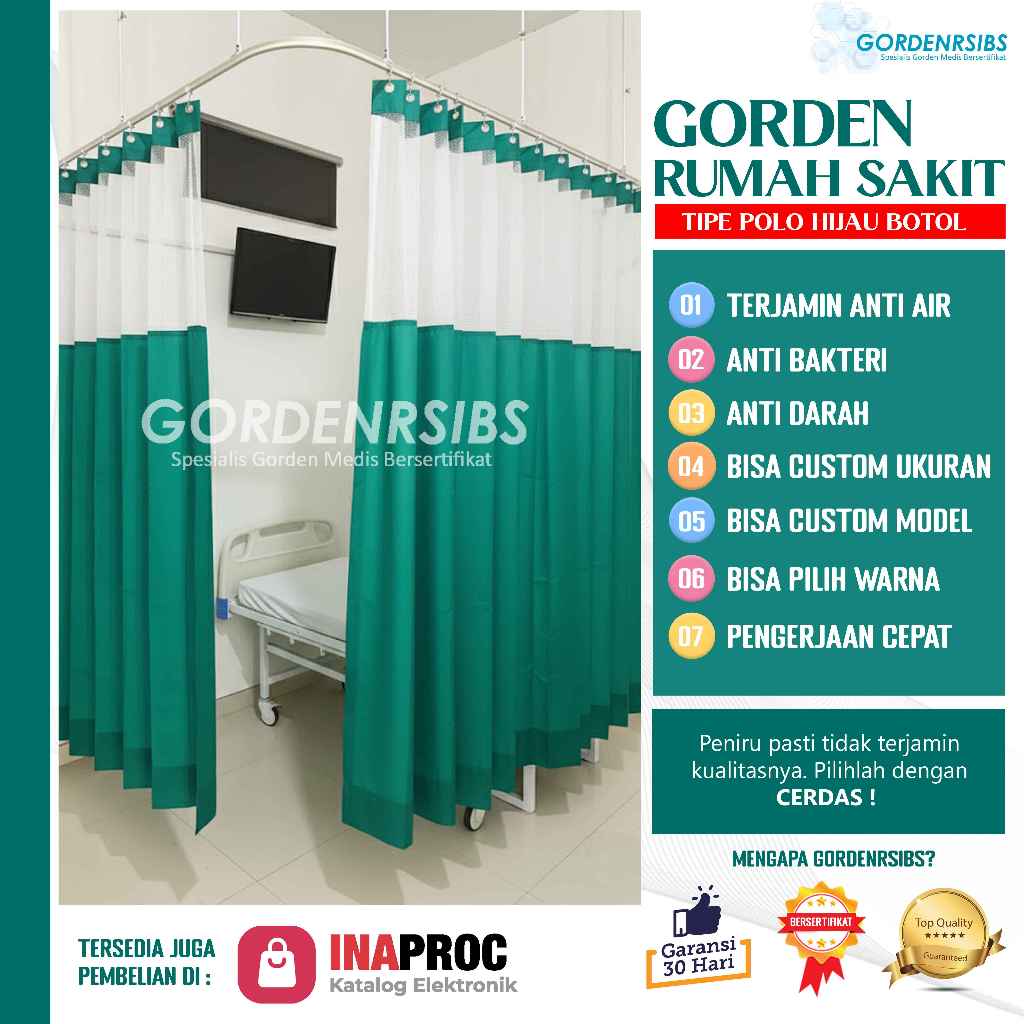 GORDEN ANTI NODA RUMAH SAKIT-KAIN GORDEN UNTUK RUMAH SAKIT-KAIN YG ANTI AIR