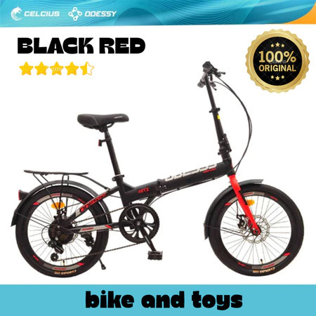 Sepeda Lipat ODESSY RITZ 52 UKURAN 16 & 20 Inch Terbaru 7 Speed Rem Cakram Ada Boncengan