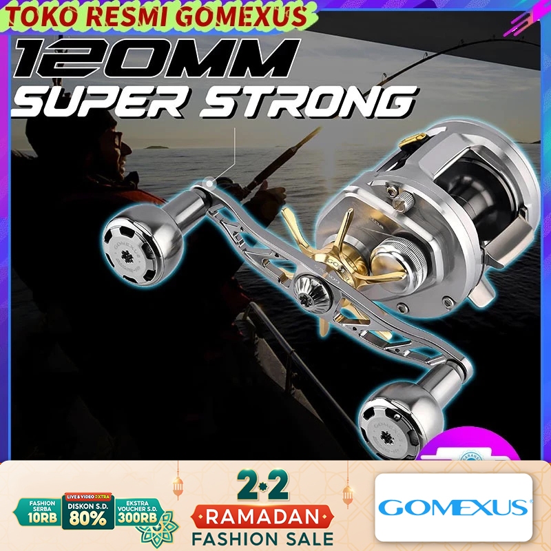 (Heavy Game) Gomexus Handle Reel BC Baitcasting Reel Pancing 120mm Untuk Shimano Daiwa Abu Okuma Kas