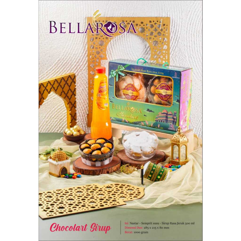 DREAMLAND BELLAROSA CHOCOLART SIRUP PAKET KUE KERING HAMPERS LEBARAN PARSEL ROTI PARCEL
