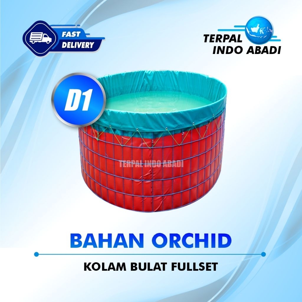 KOLAM BULAT ORCHID SEMIKARER D1 FULLSET