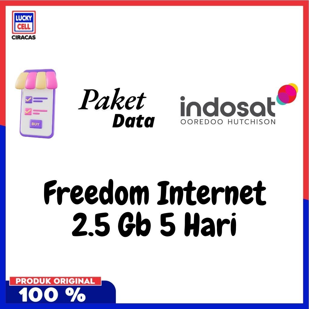 Voucher Data Indosat Freedom Internet 4 GB 5 Hari - Lucky Cell Voucher Ciracas