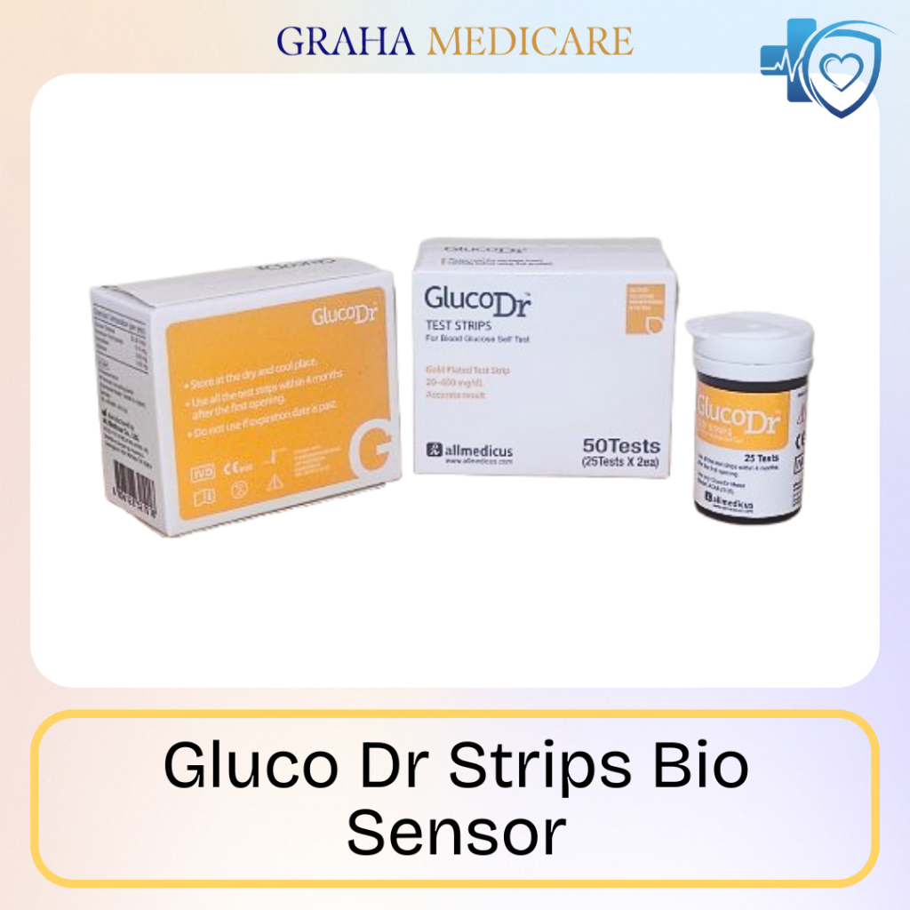Gluco Dr Strips Bio Sensor – Alat Tes Gula Darah Akurat