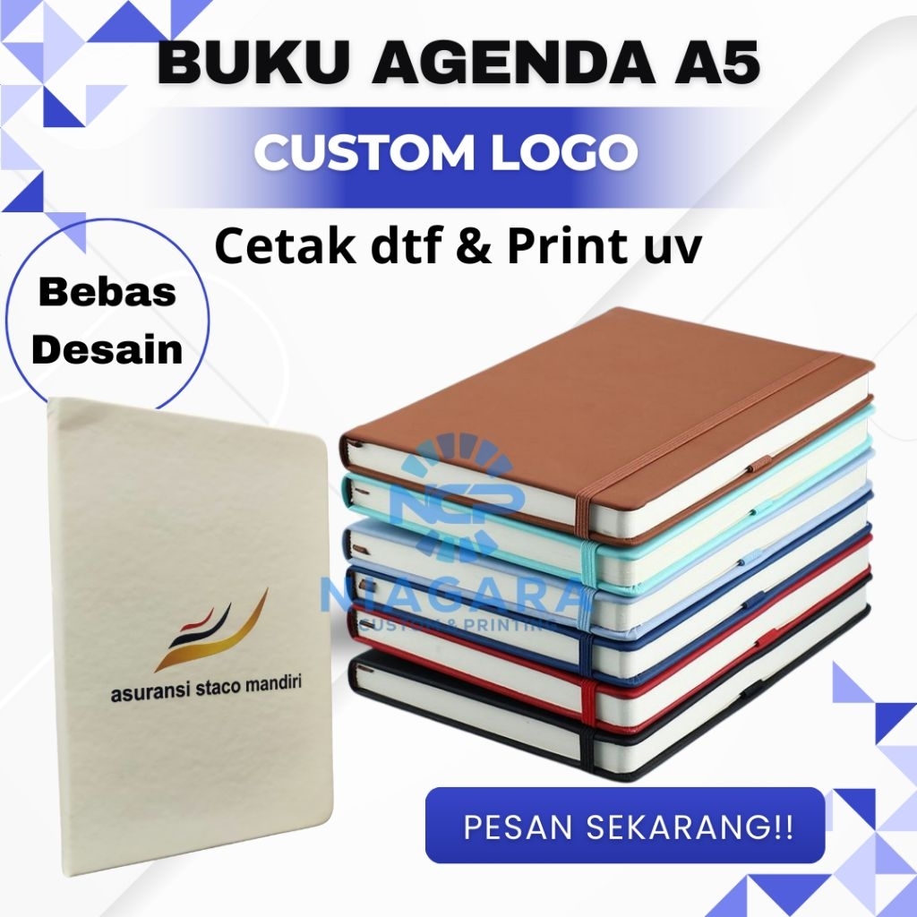 Buku agenda custom/notebook custom/buku agenda a5 custom/buku custom logo/agenda