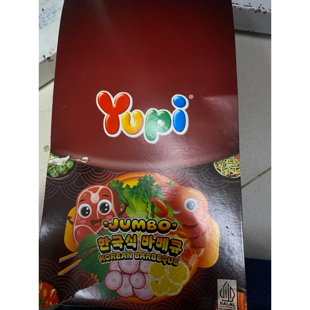 Yupi Jumbo Permen Gummy Korean Barbeque 70 g