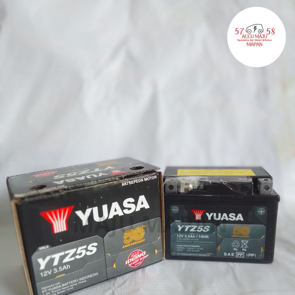 Aki Motor Yuasa Gtz5s Kering