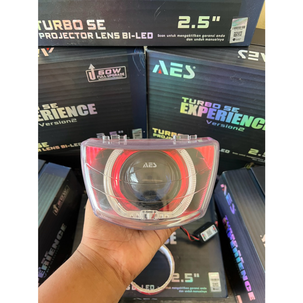 LAMPU BILED FIZ R /BILED AES TURBO RGB BLUETOOTH SET RELAY PNP FIZ R DAN VEGA LAMA