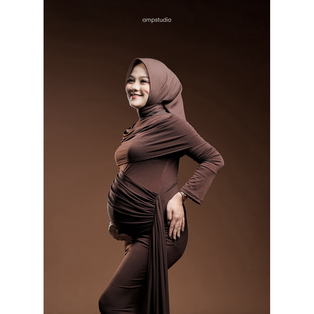 Dress mahogany maternity