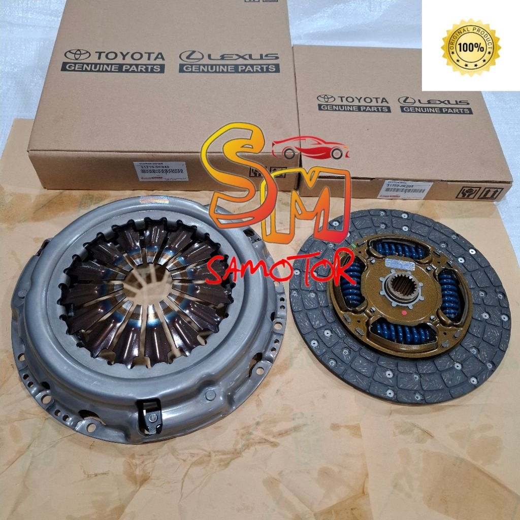 kampas kopling set Fortuner vrz 2.5 Diesel 2GD Asli