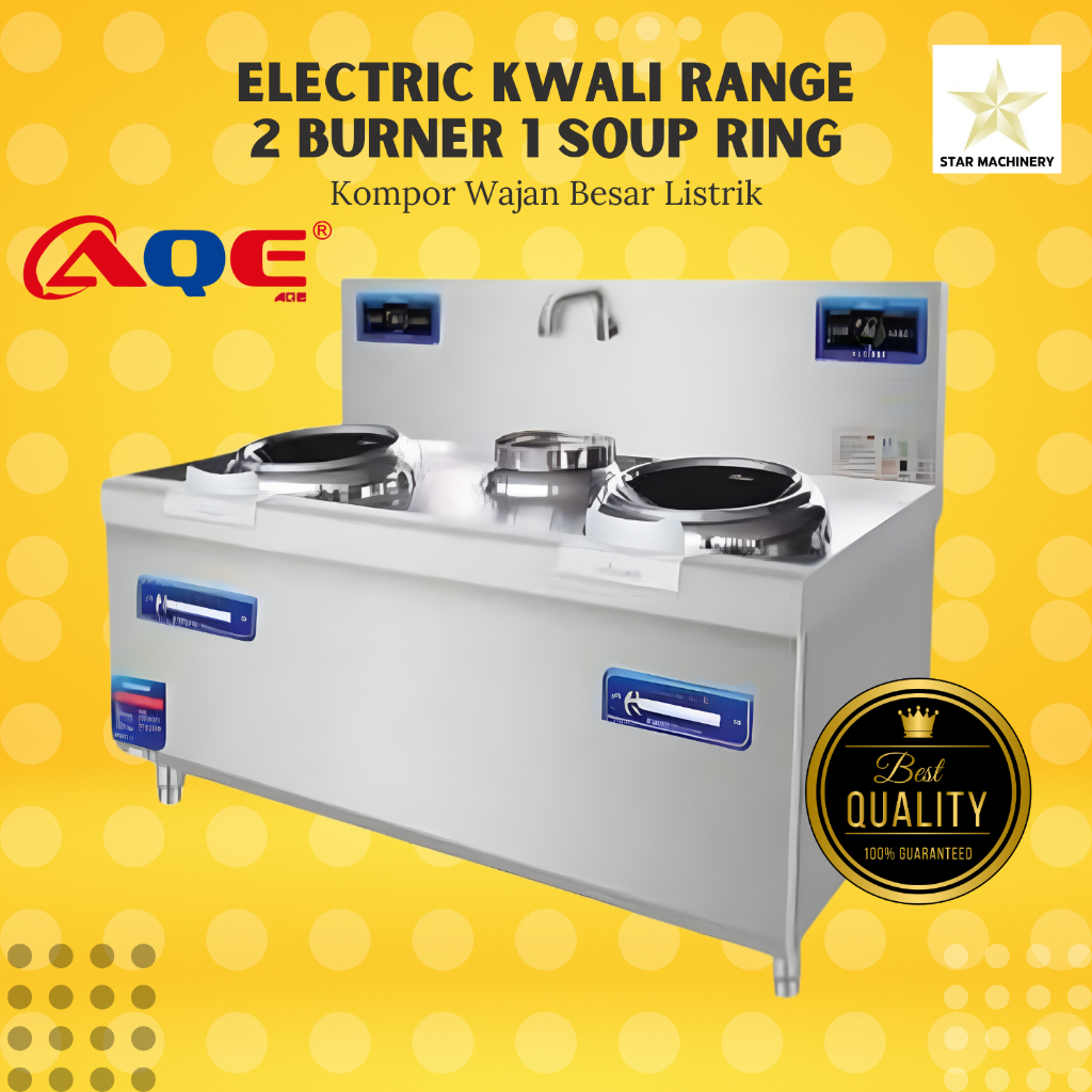 AQE Electric Kwali Range 2 Burner 1 Soup Ring - Kompor Besar Wajan Listrik