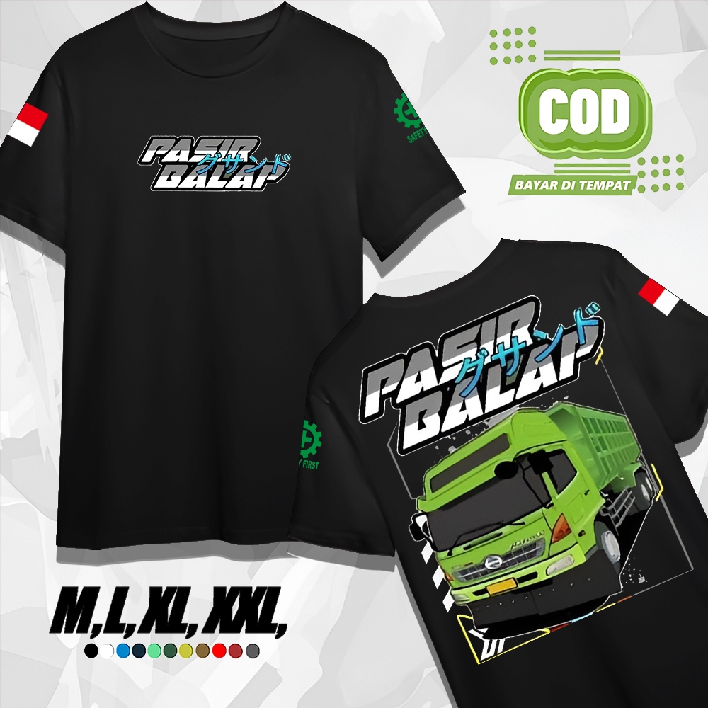 T-Shirt Kaos Distro Mobil Truk Pasir Balap | Kaos Driver Muda | Baju pria Mobil Truk Terbaru 2023 | 