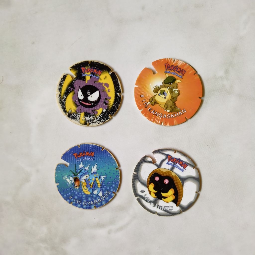 Tazos/Tajos/Tazoz Pokemon Spin 2000 Hadiah Cheetoz/Chiki/JetZ Indofood Jadul Lawas Langka Rare Gener