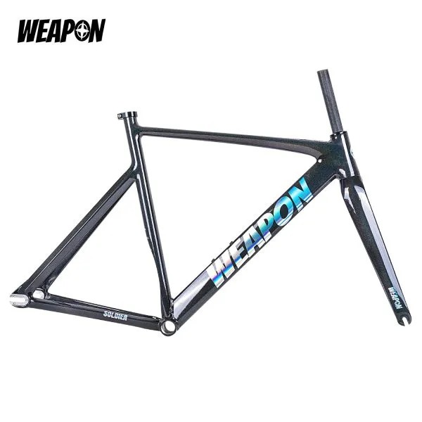 Frameset WEAPON Soldier Lowpro Fixed Gear / Track Frameset (Black Grey Chameleon)
