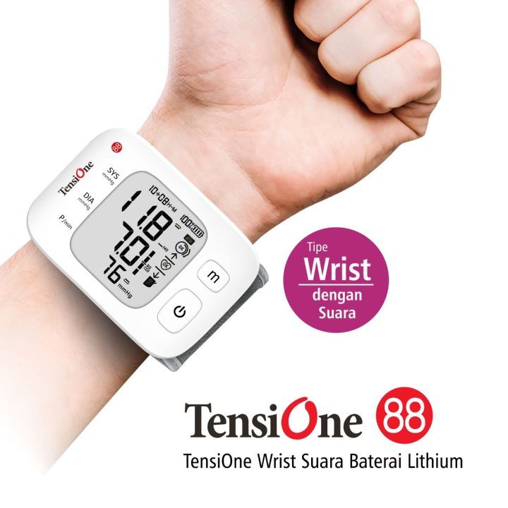 TensiOne 88 Suara Pergelangan Tangan Wrist OneMed - Tensimeter Digital / Alat Ukur Tekanan Darah