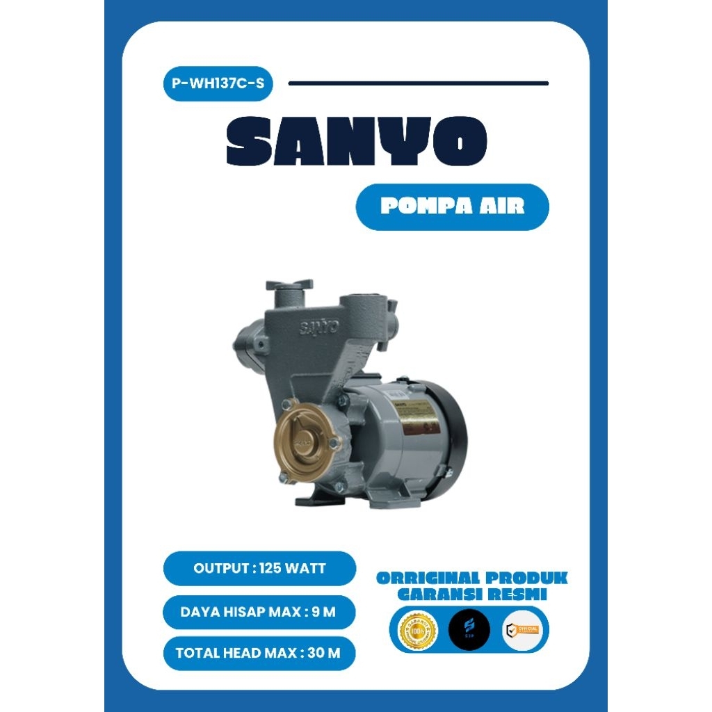 Pompa Air SANYO P-WH137C-S 125 Watt
