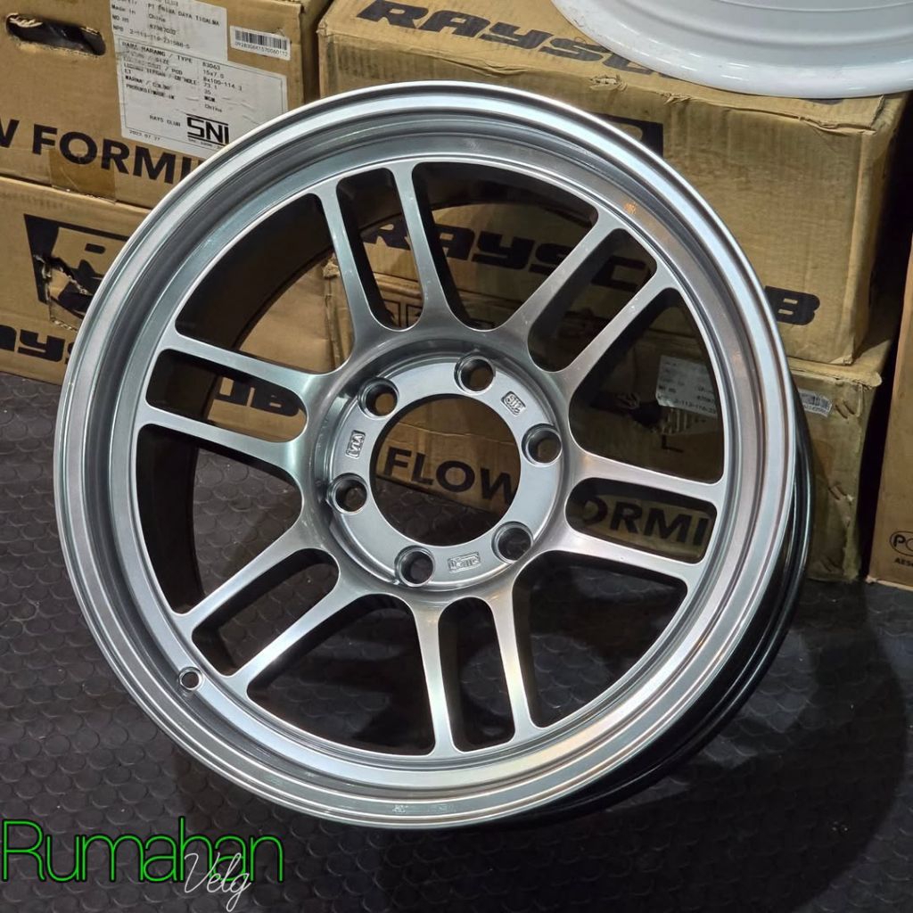 velg enkei rpt HYPER SILVER r18 lebar 9 velg mobil r18 pajero Hilux velg racing ring 18 velg mobil o