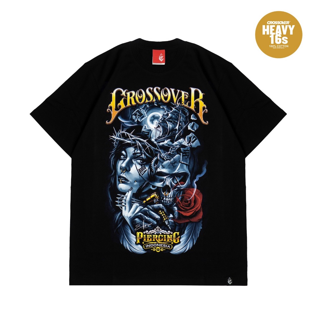 T-SHIRT CROSSOVER X PIERCING INDONESIA X EBIE SCROW