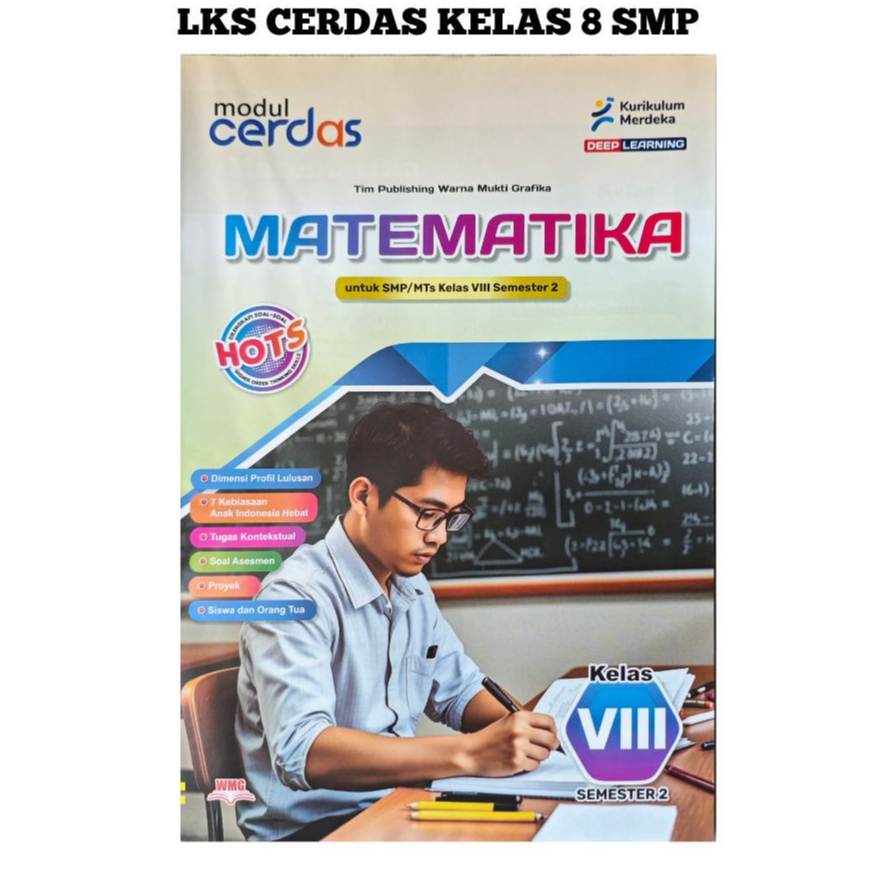 Lks Cerdas Matematika Kelas 8 SMP/MTS Semester 2 Kurmer  Murah 64 Hal