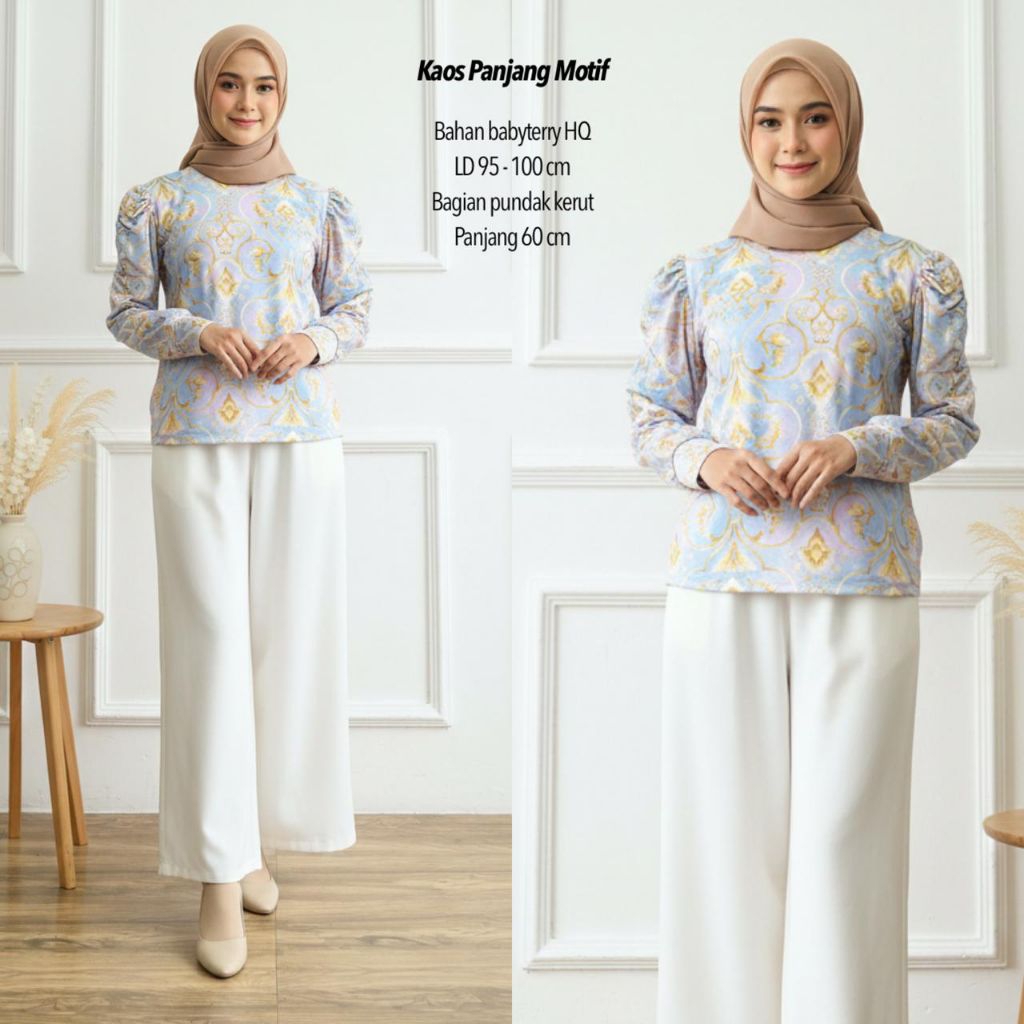 OBRAL KAOS LENGAN PANJANG BAHAN BABYTERRY